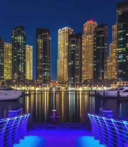 Dubai Marine night view