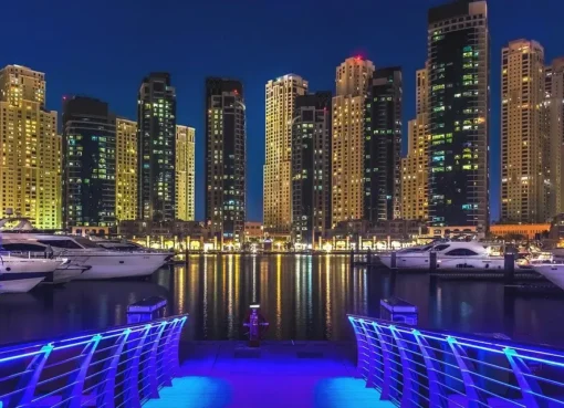 Dubai Marine night view